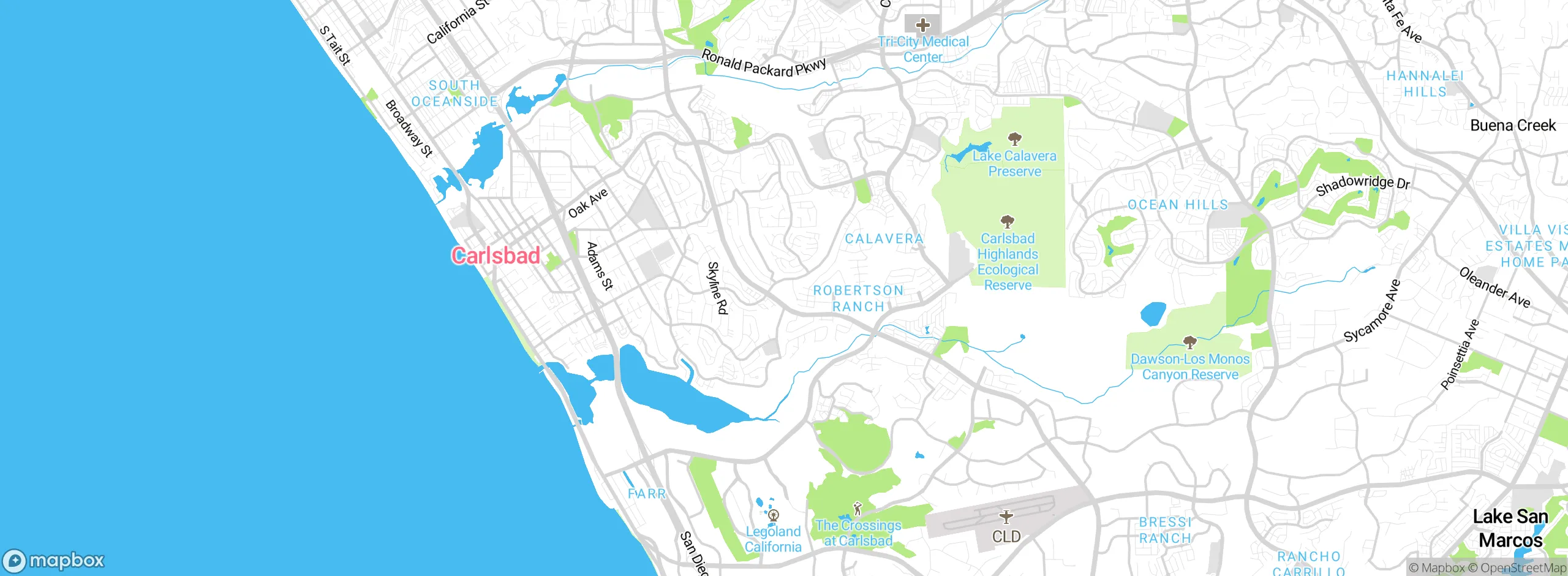 Map showing approximate location