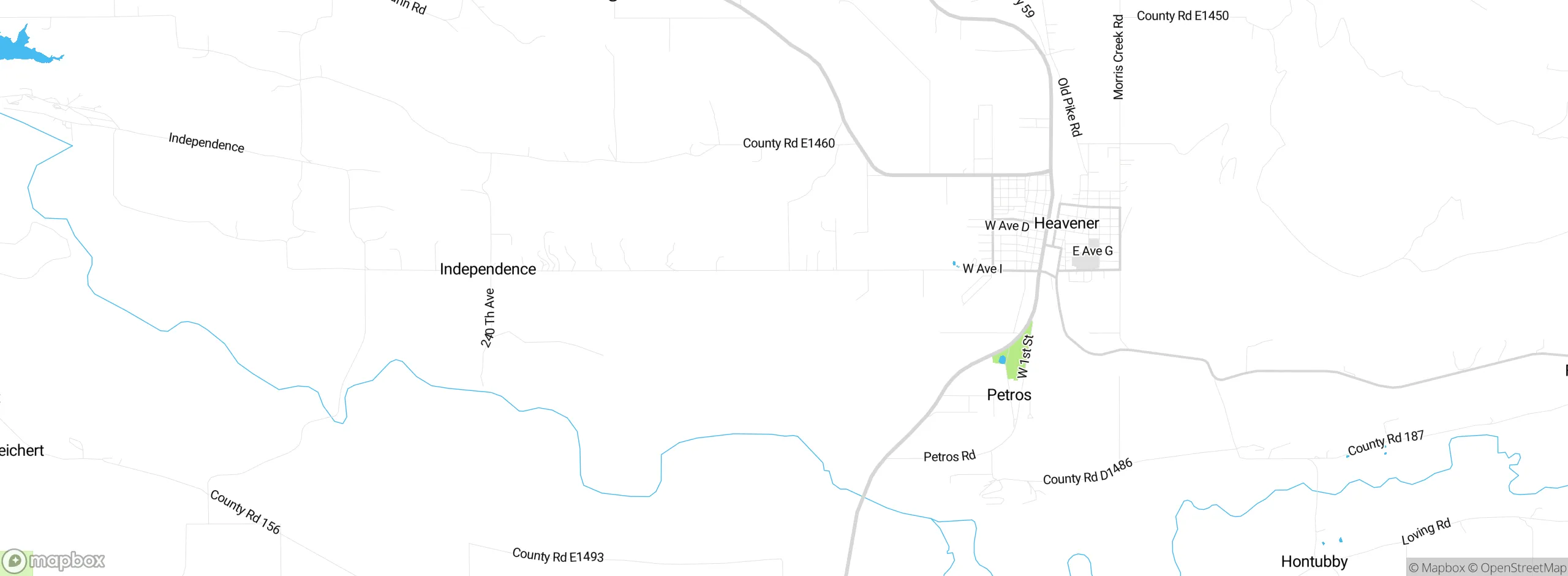Map showing approximate location