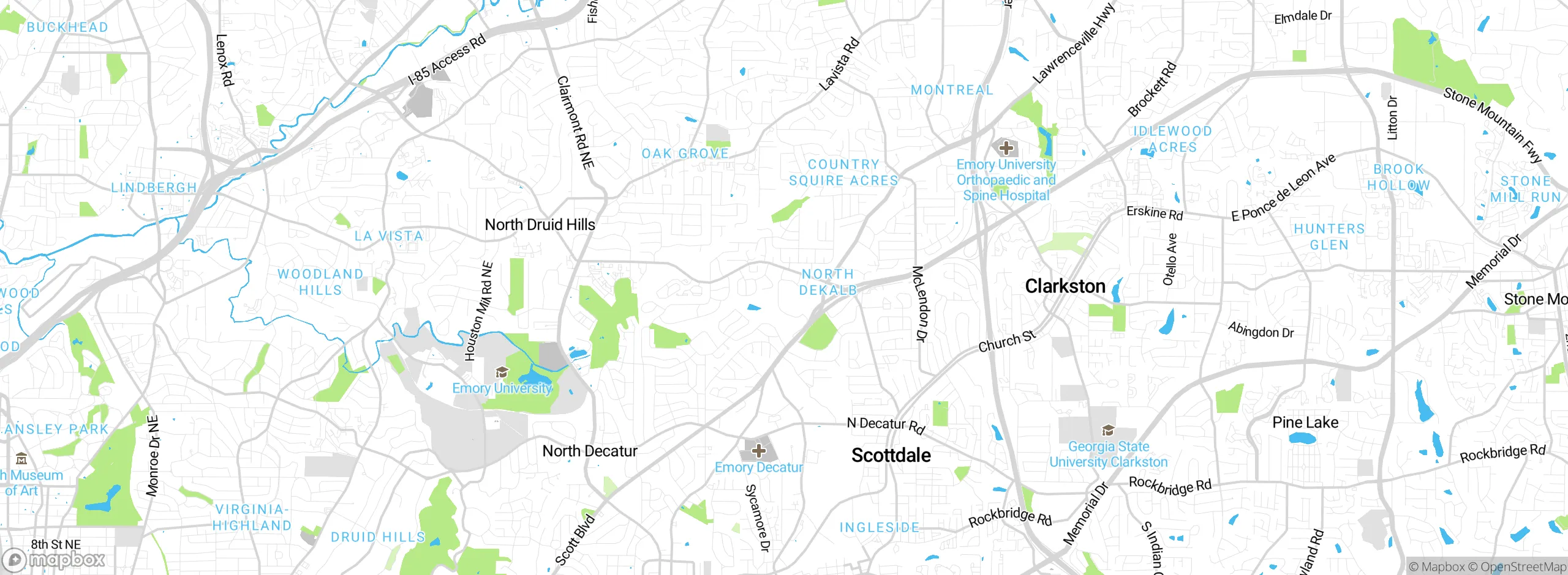 Map showing approximate location