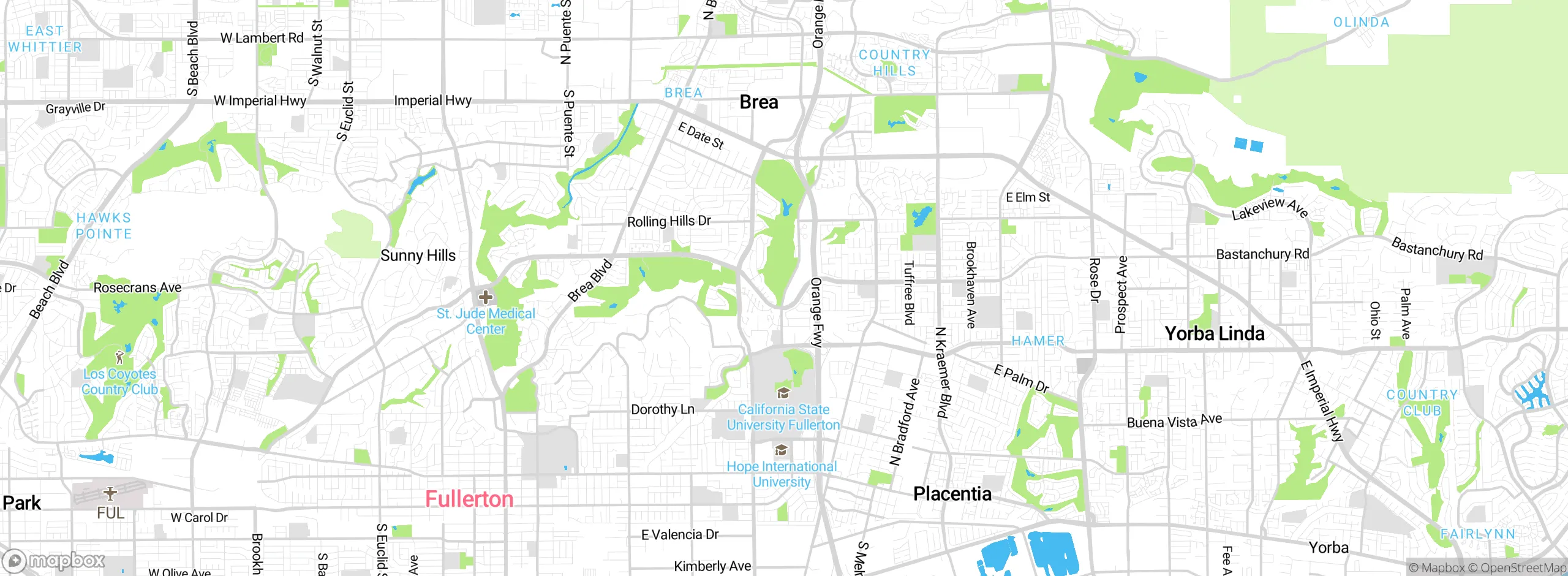 Map showing approximate location