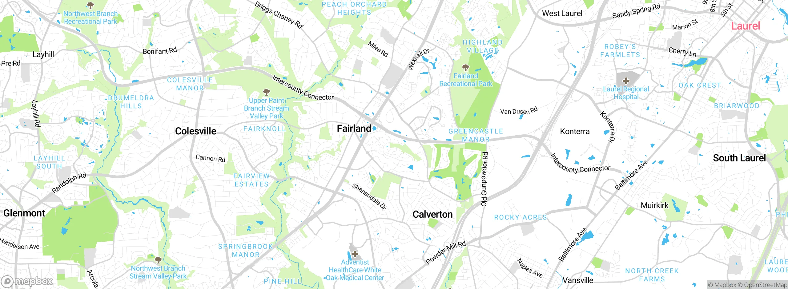 Map showing approximate location
