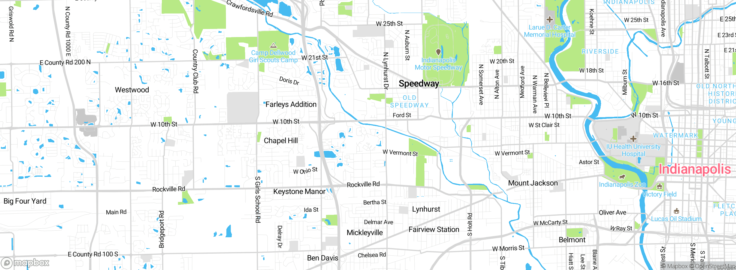 Map showing approximate location