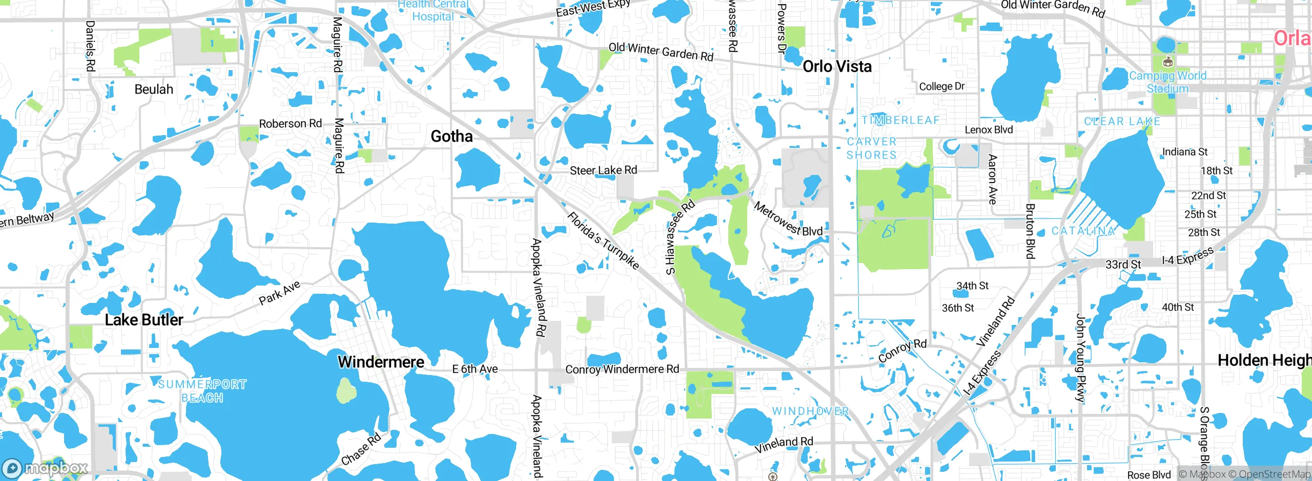 Map showing approximate location