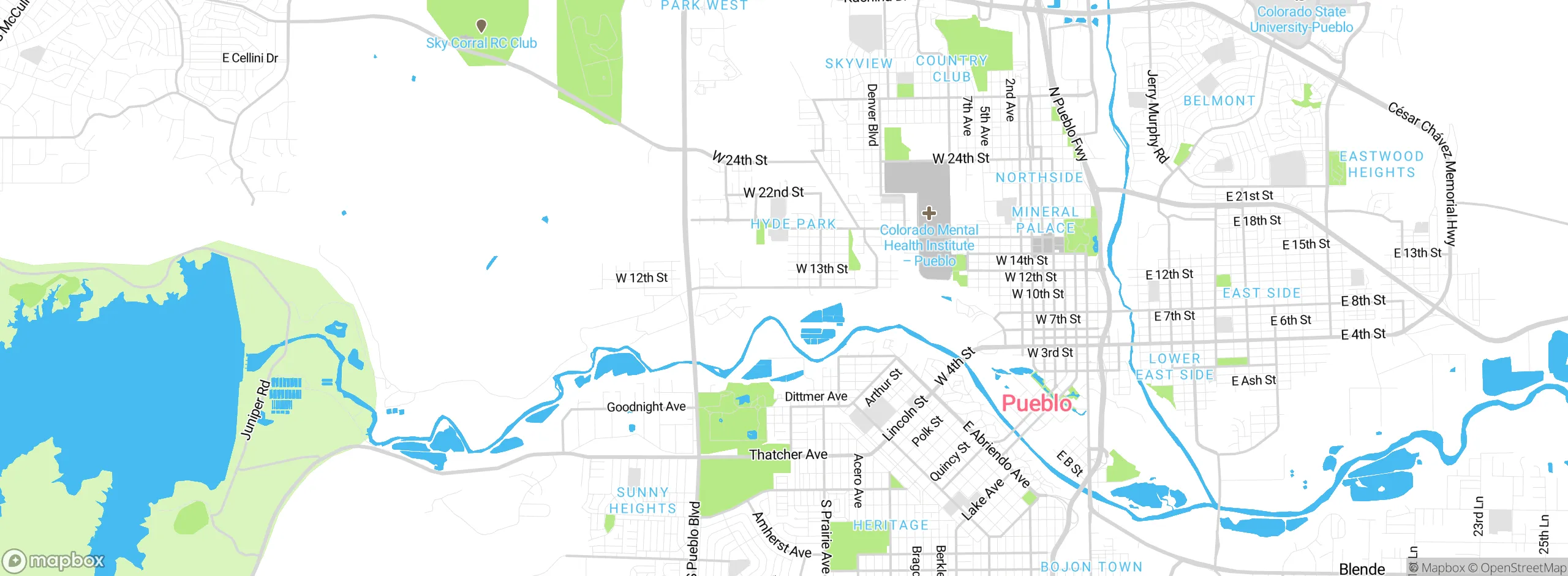 Map showing approximate location
