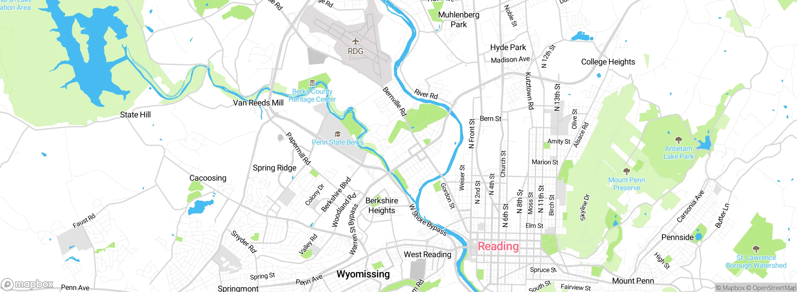 Map showing approximate location