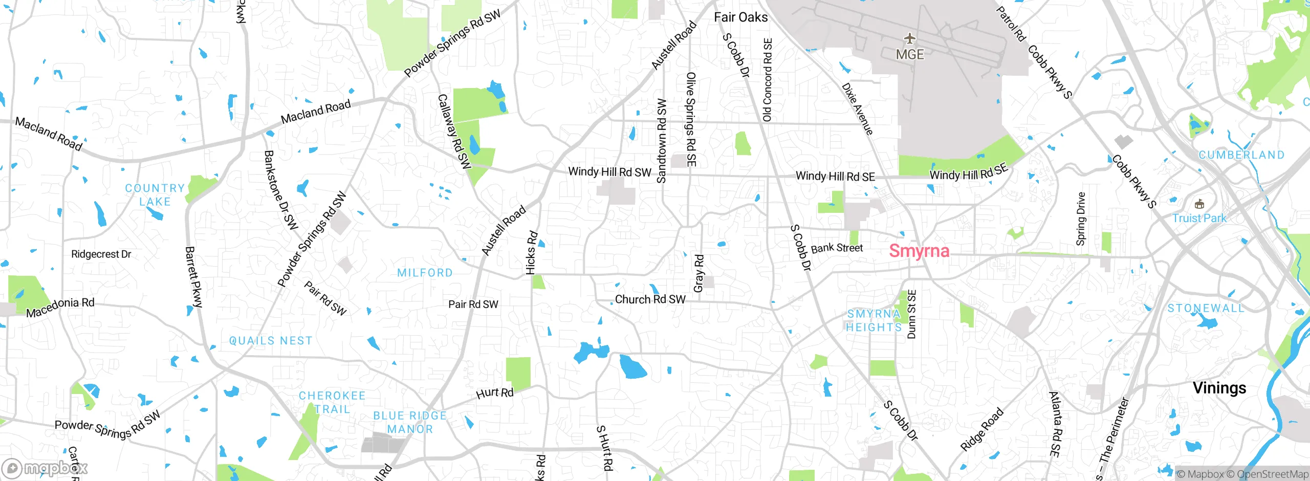 Map showing approximate location