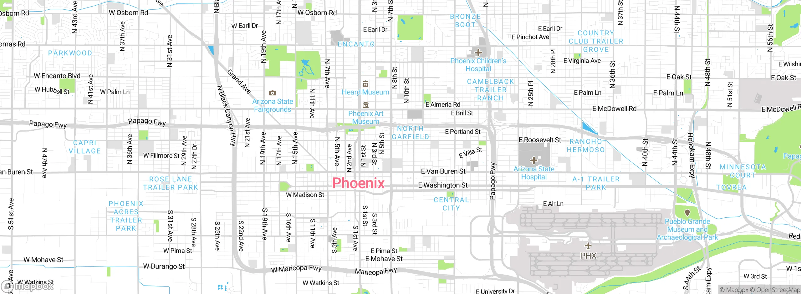 Map showing approximate location