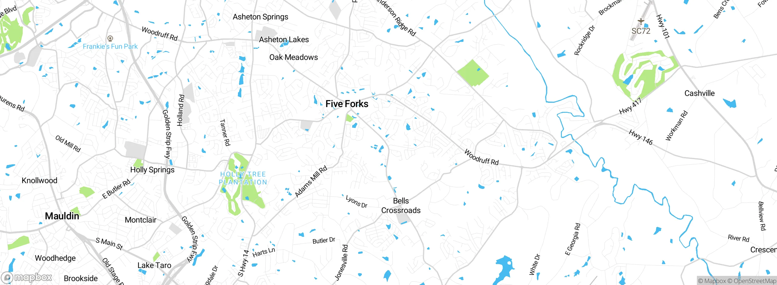Map showing approximate location