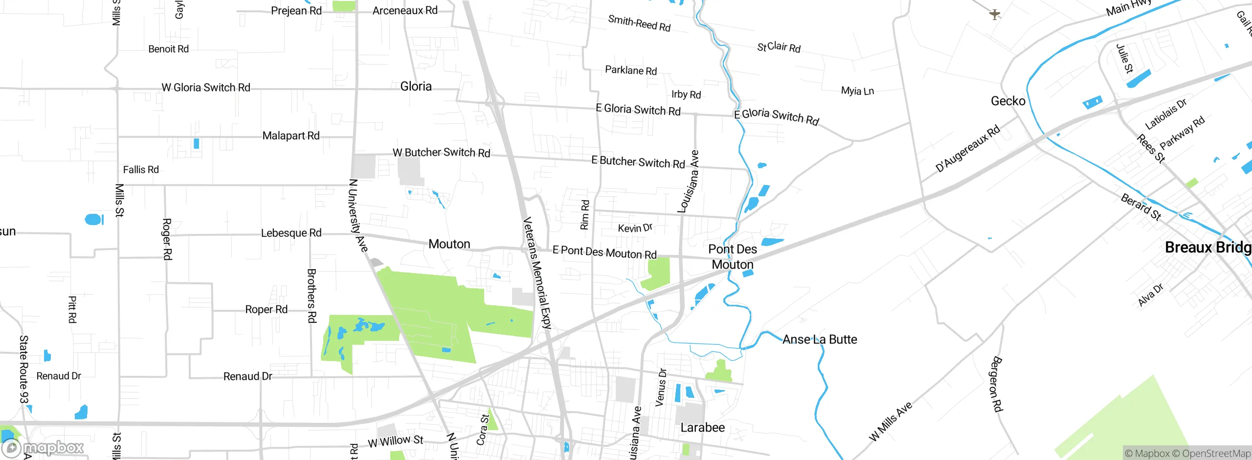 Map showing approximate location