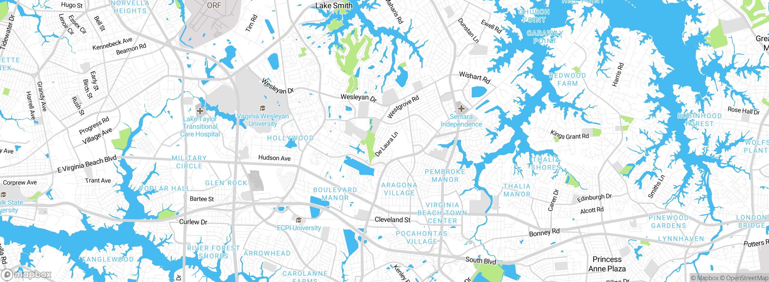 Map showing approximate location