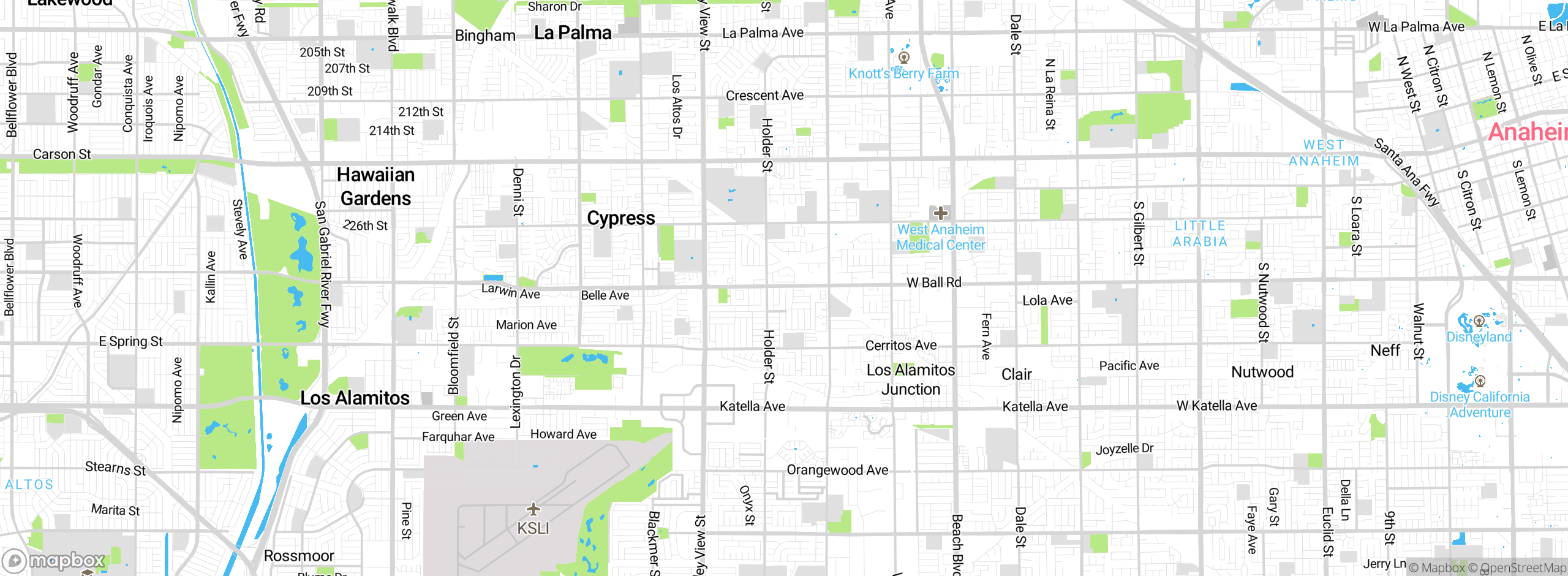 Map showing approximate location