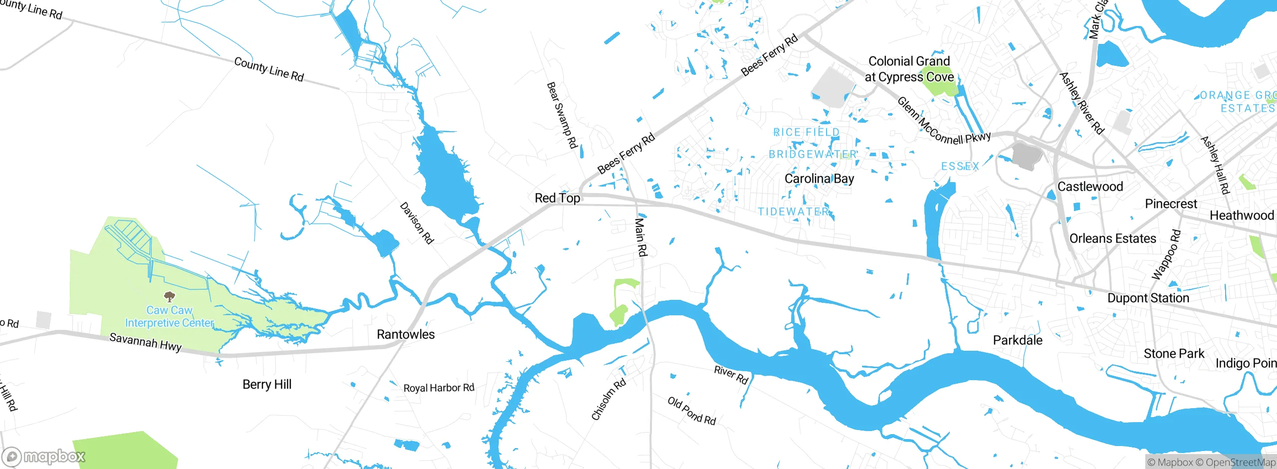Map showing approximate location