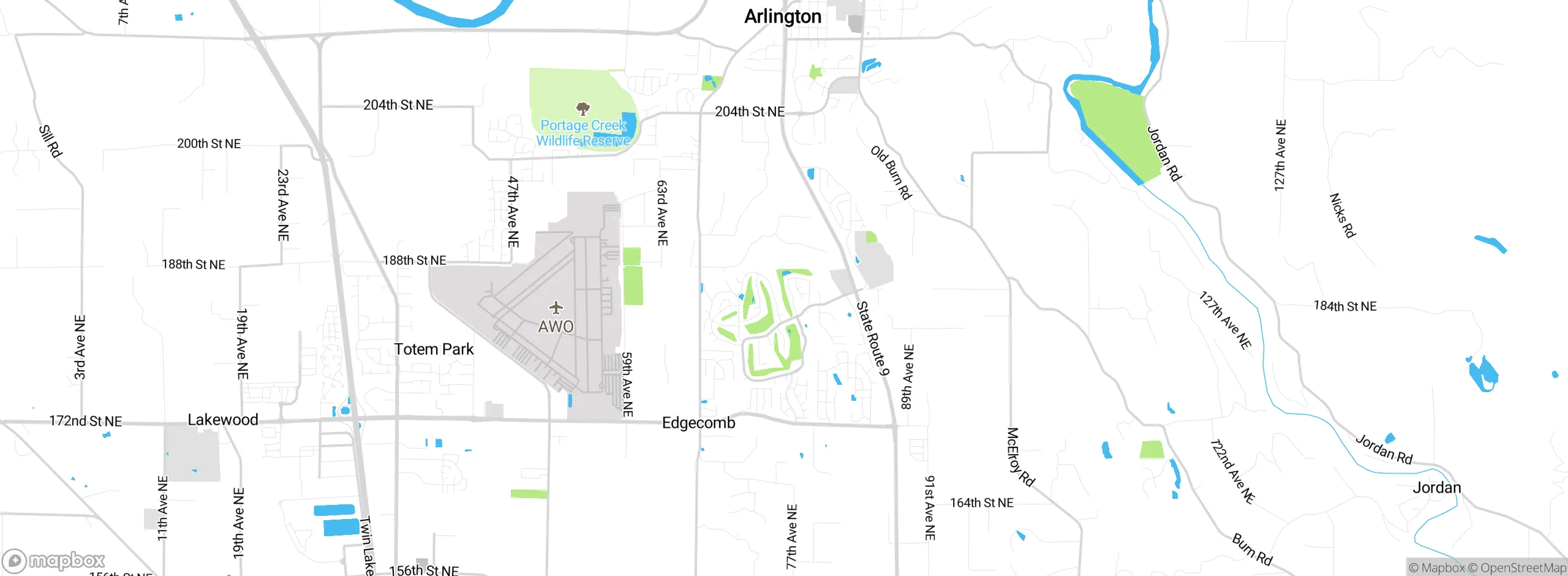 Map showing approximate location