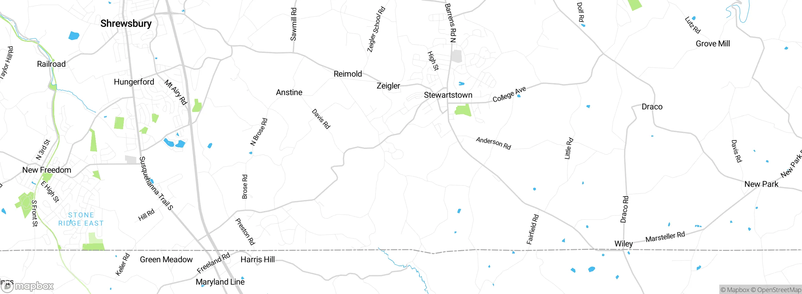 Map showing approximate location