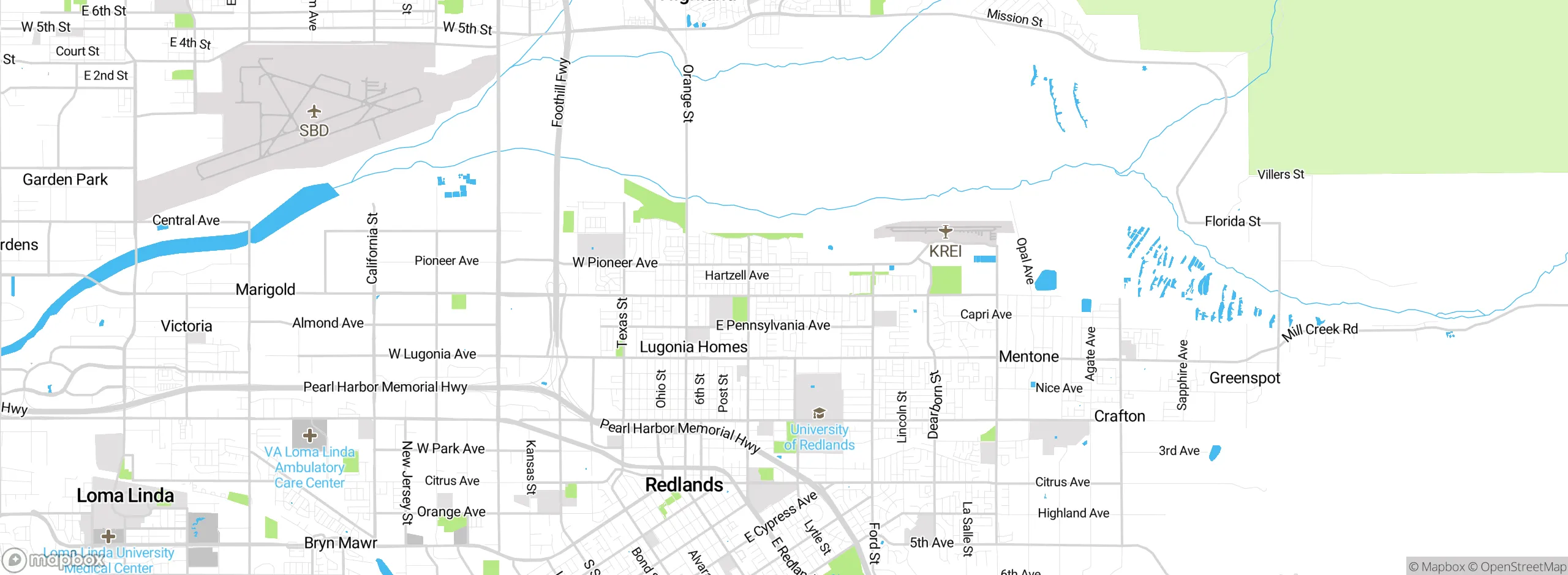 Map showing approximate location