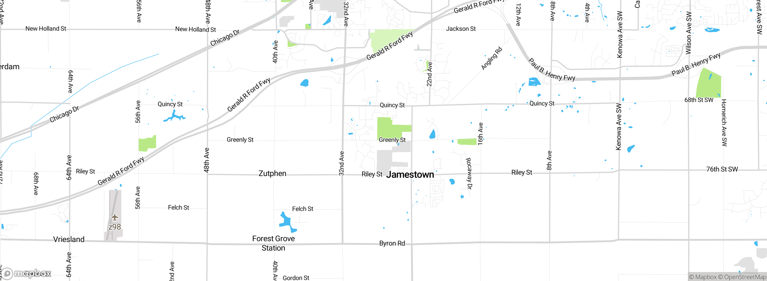 Map showing approximate location