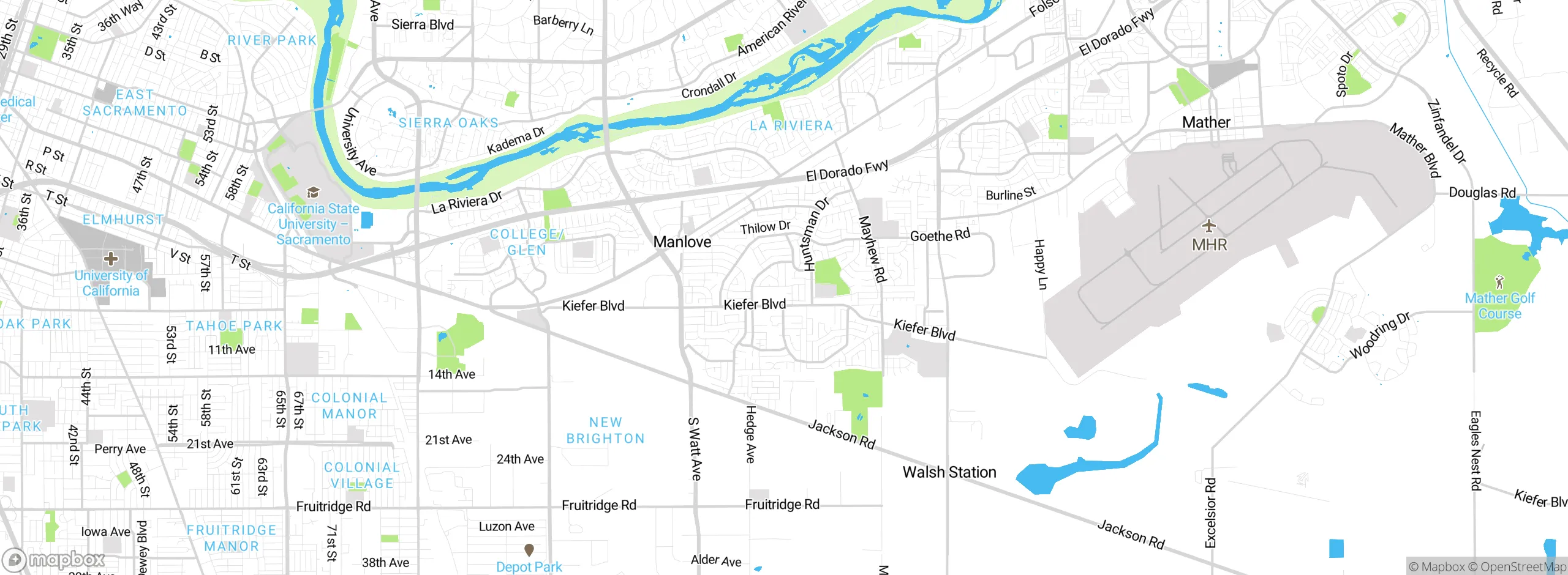 Map showing approximate location