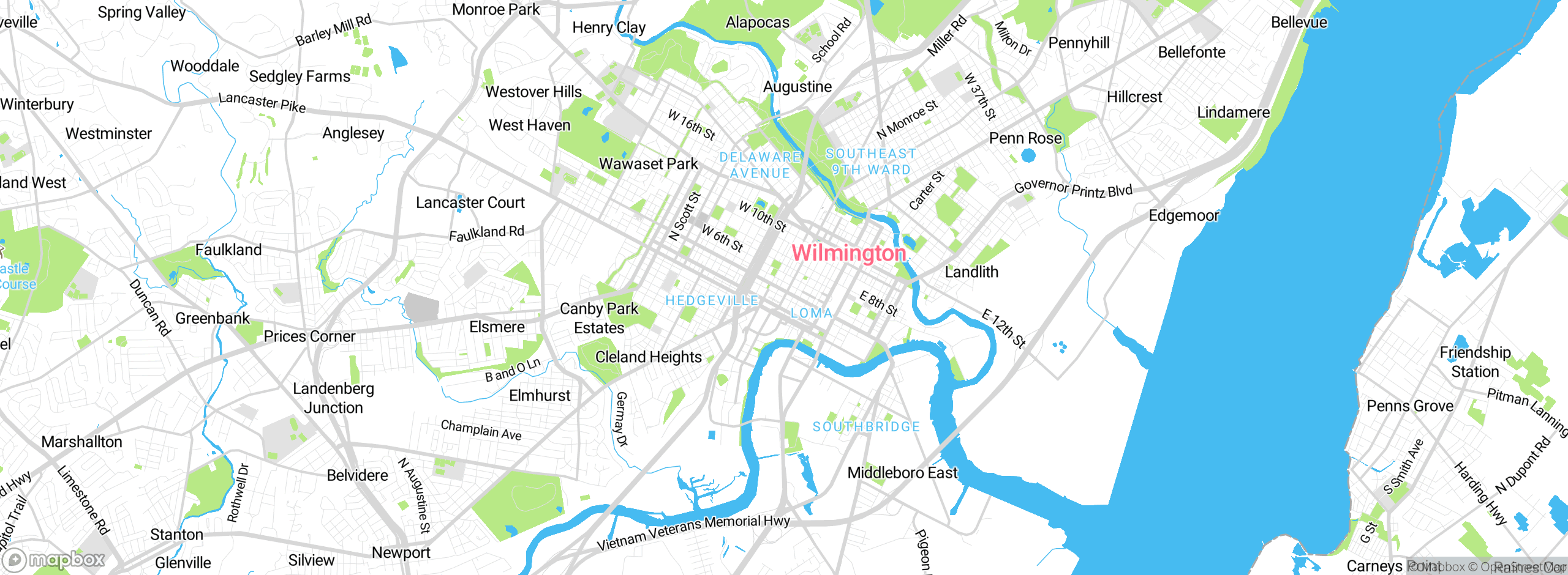 Map showing approximate location
