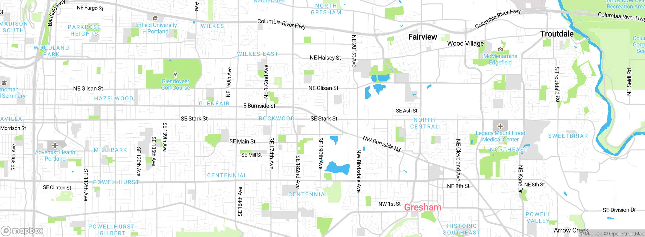 Map showing approximate location