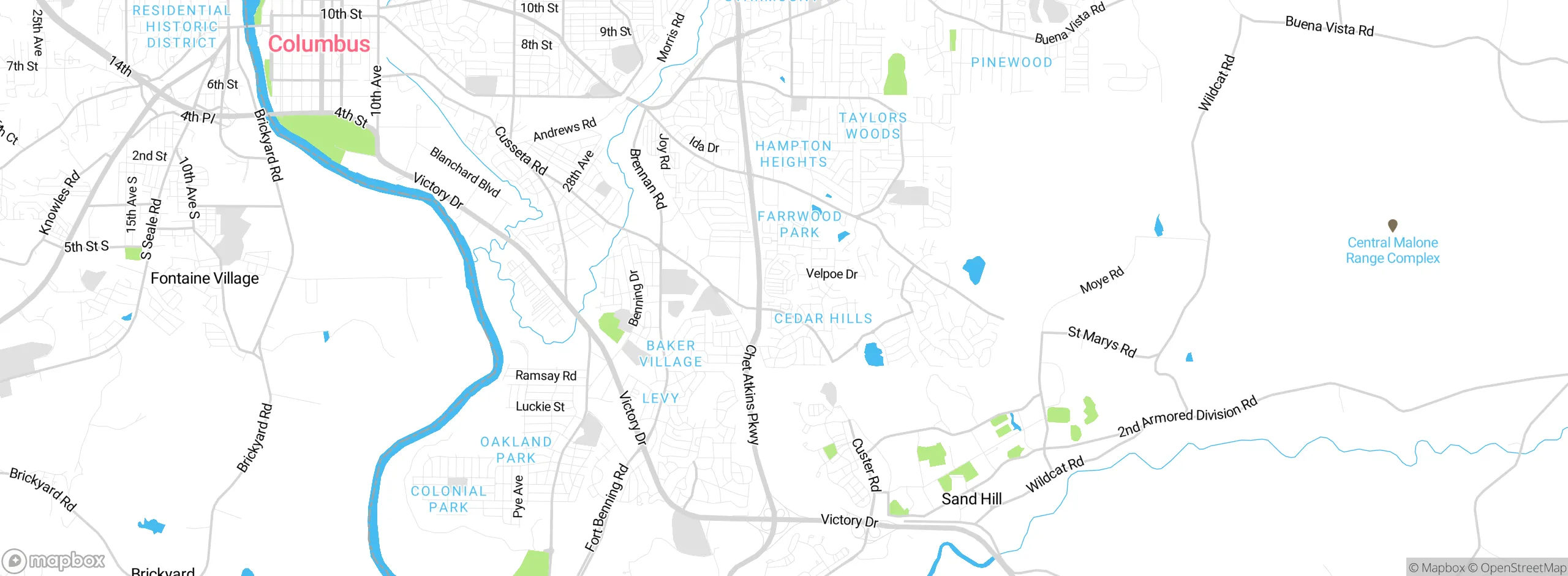 Map showing approximate location
