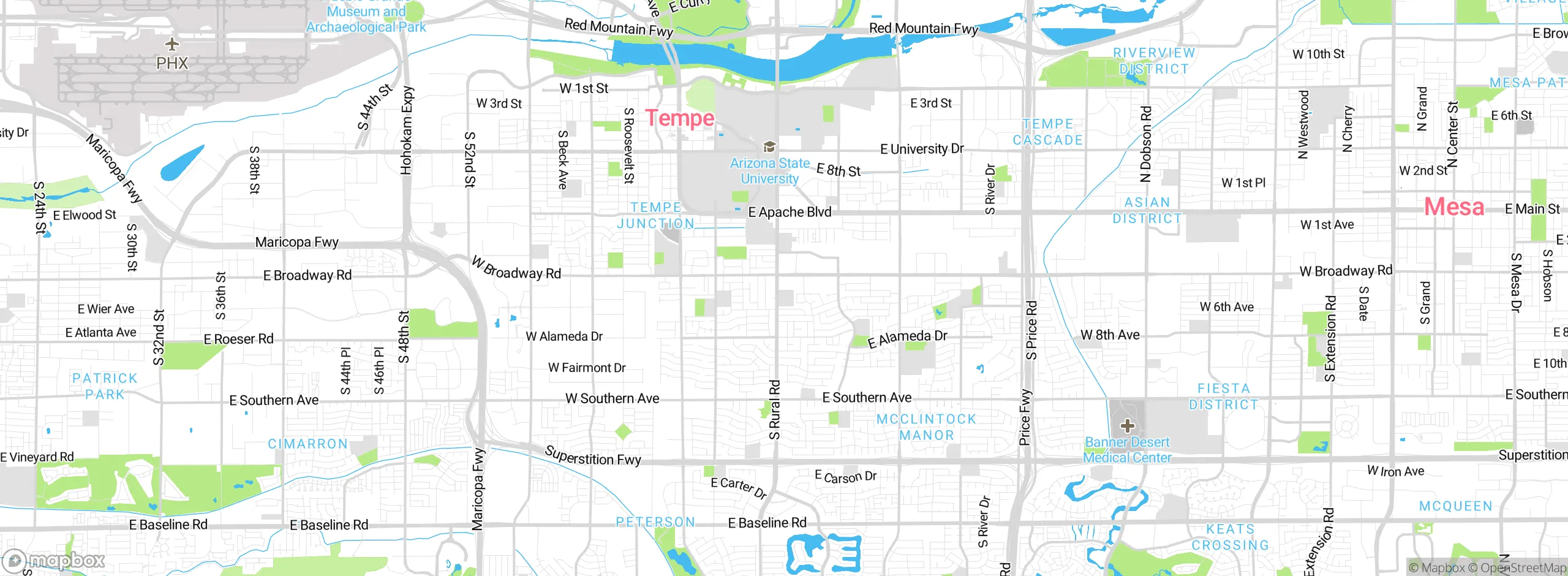 Map showing approximate location