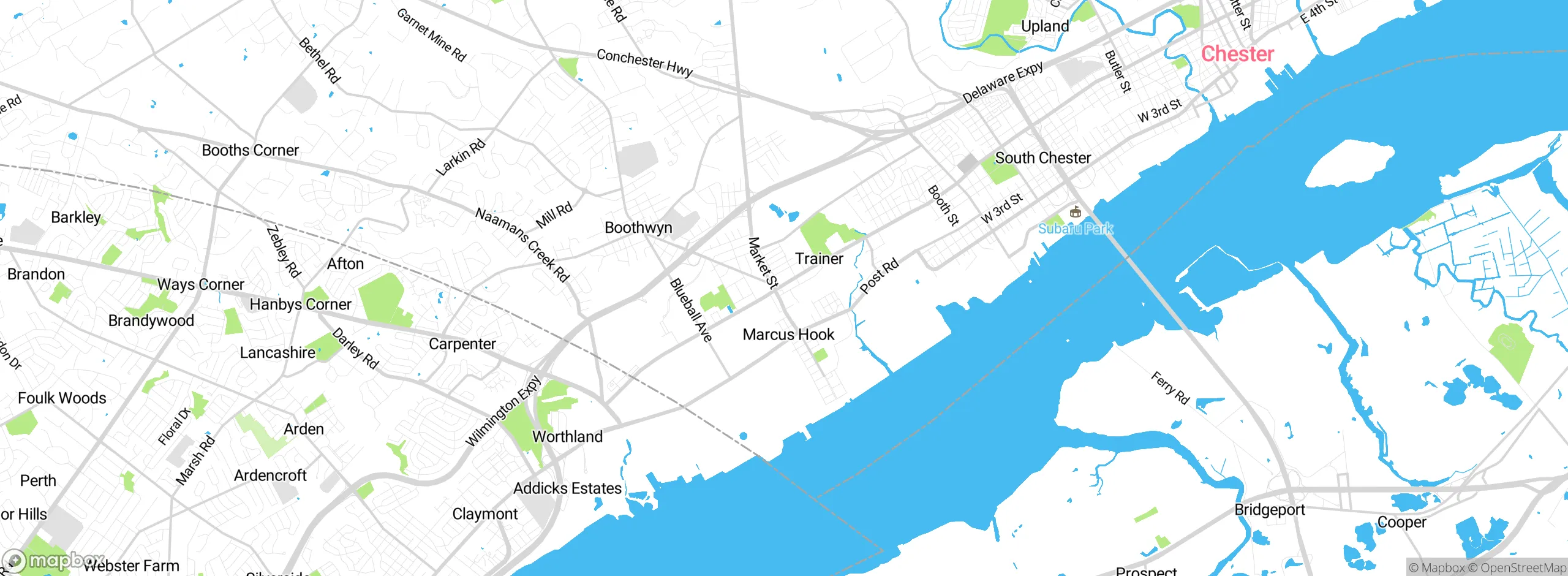 Map showing approximate location
