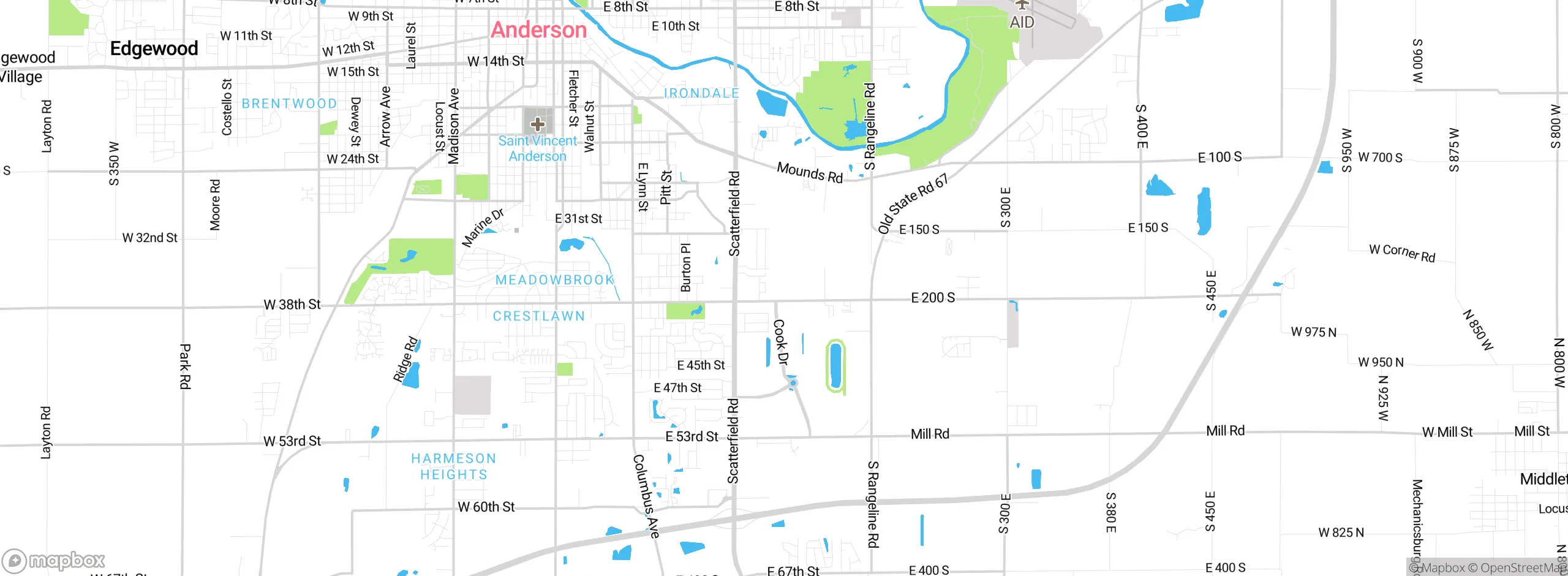 Map showing approximate location