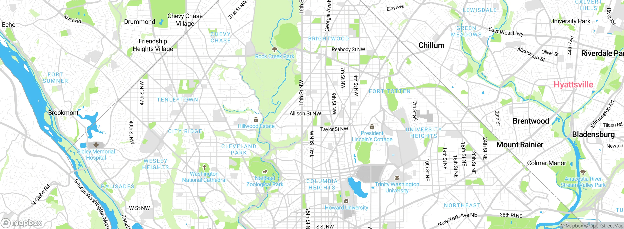Map showing approximate location