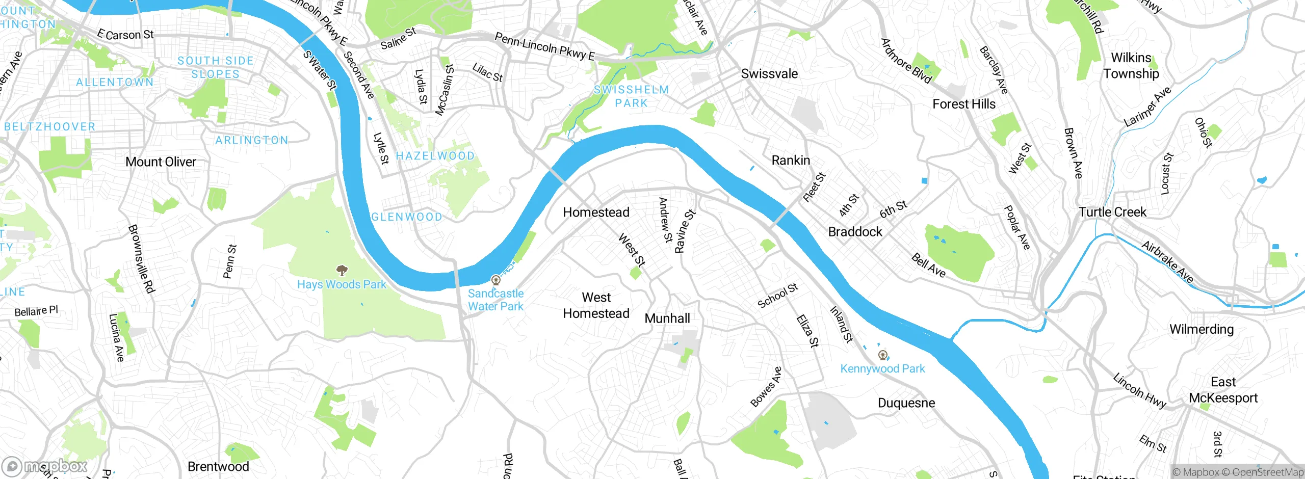 Map showing approximate location