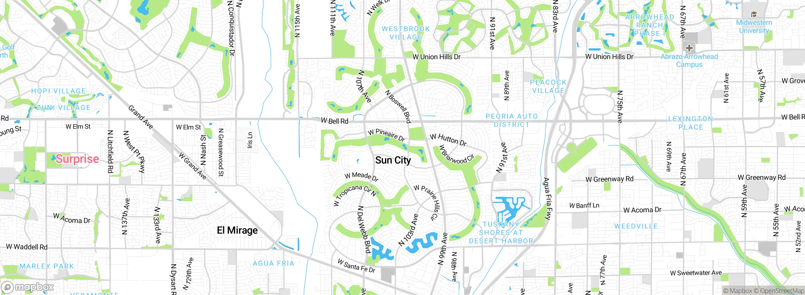 Map showing approximate location