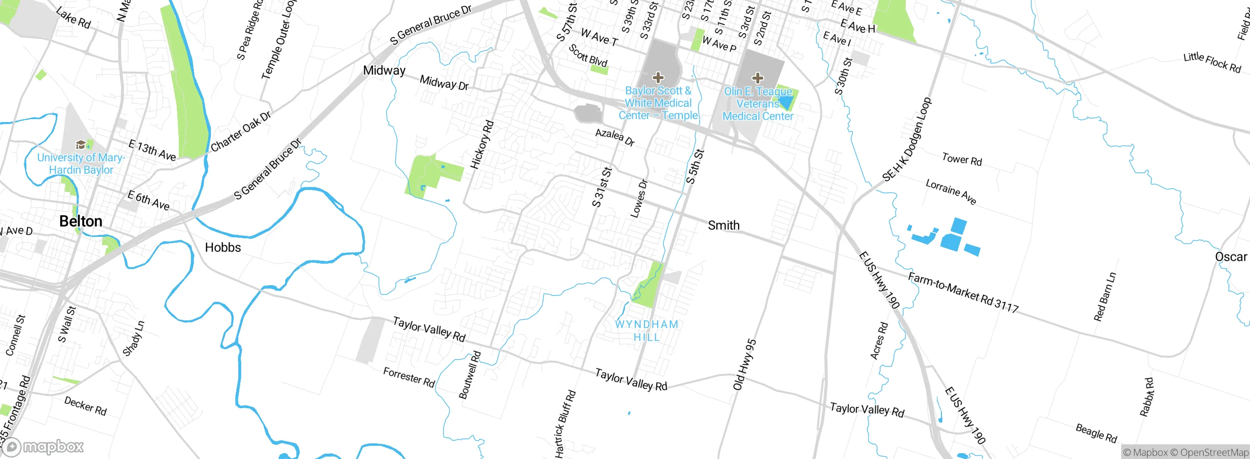 Map showing approximate location