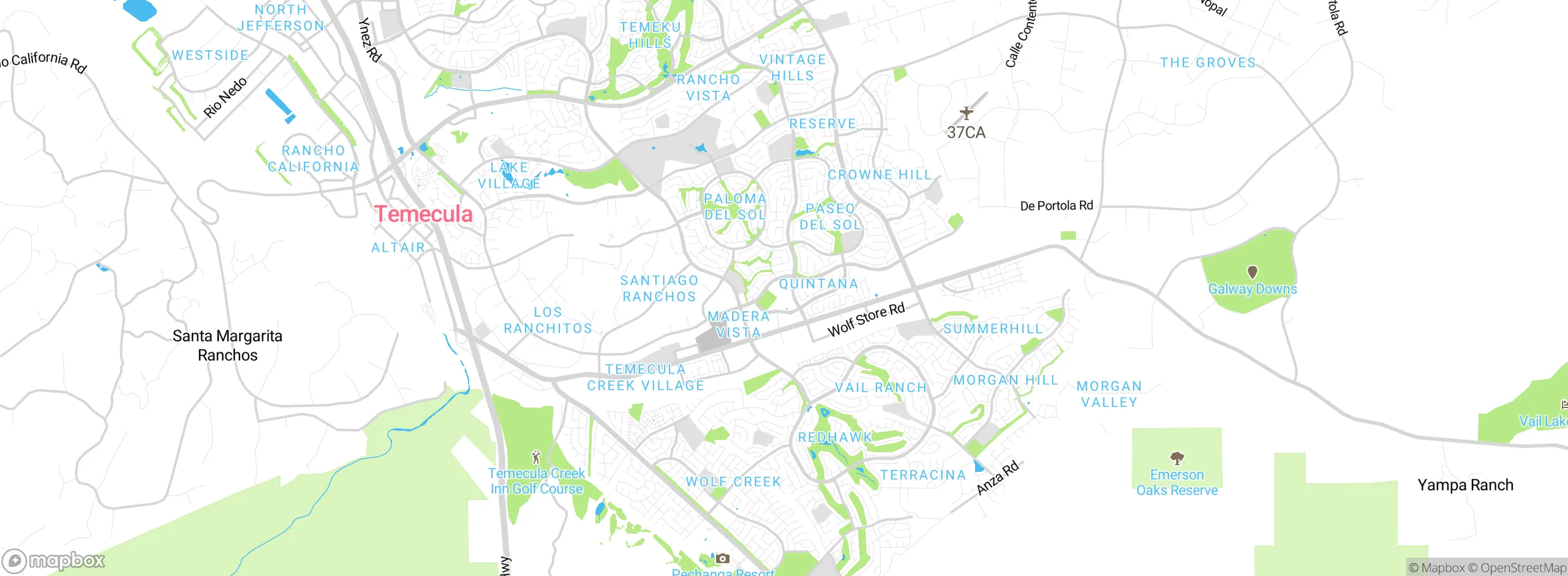 Map showing approximate location