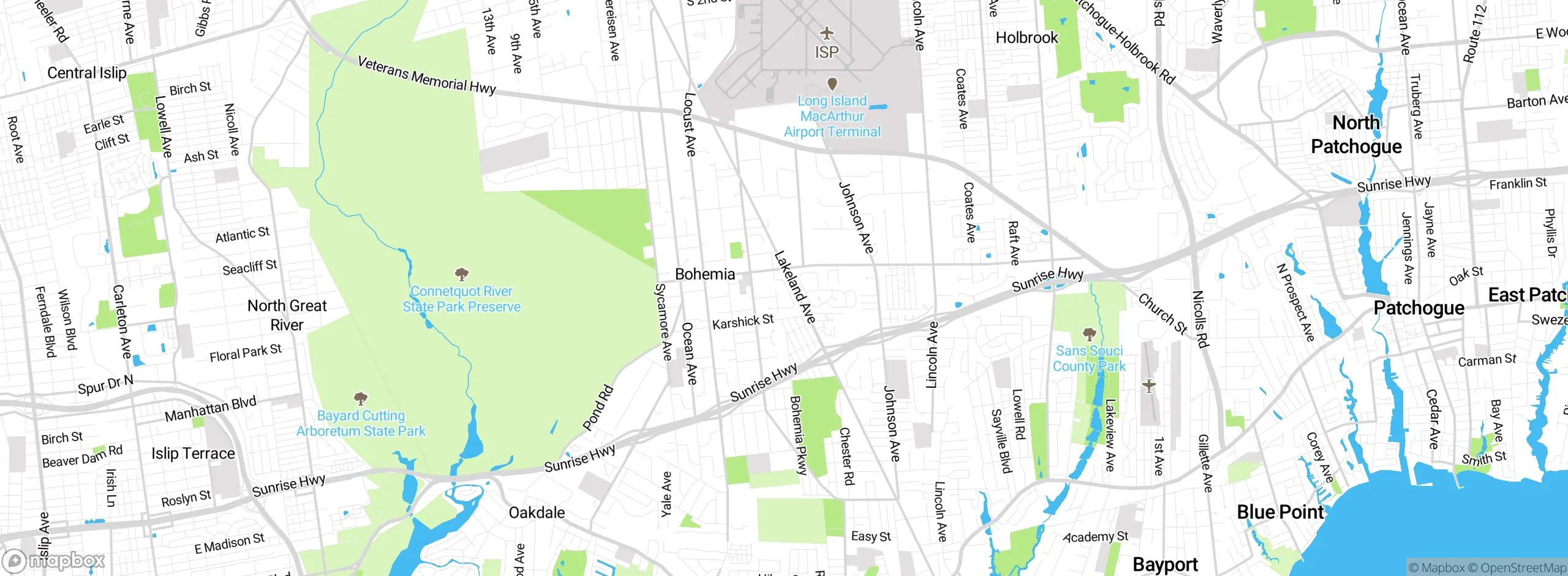 Map showing approximate location