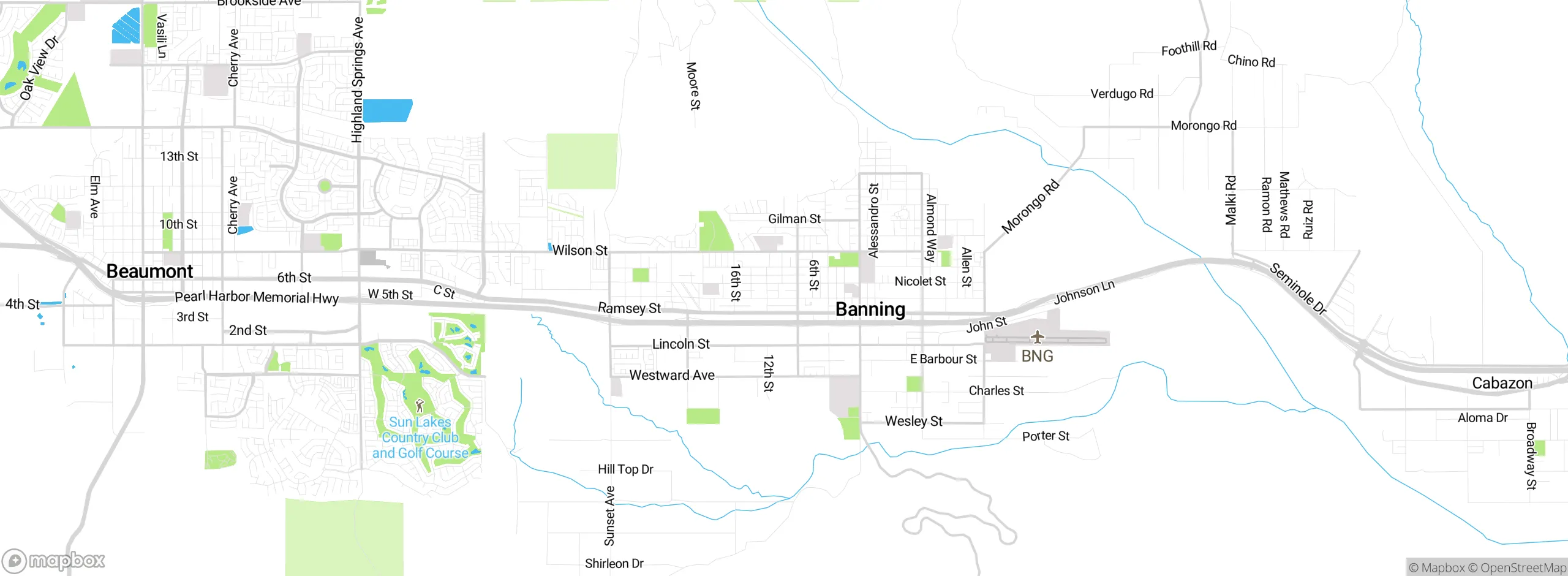 Map showing approximate location