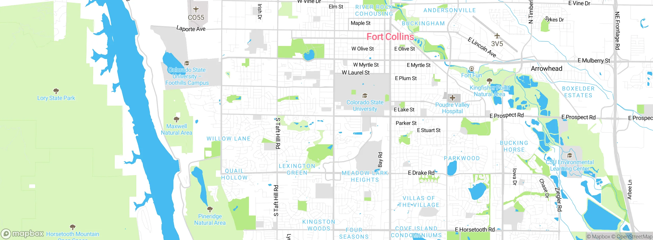 Map showing approximate location