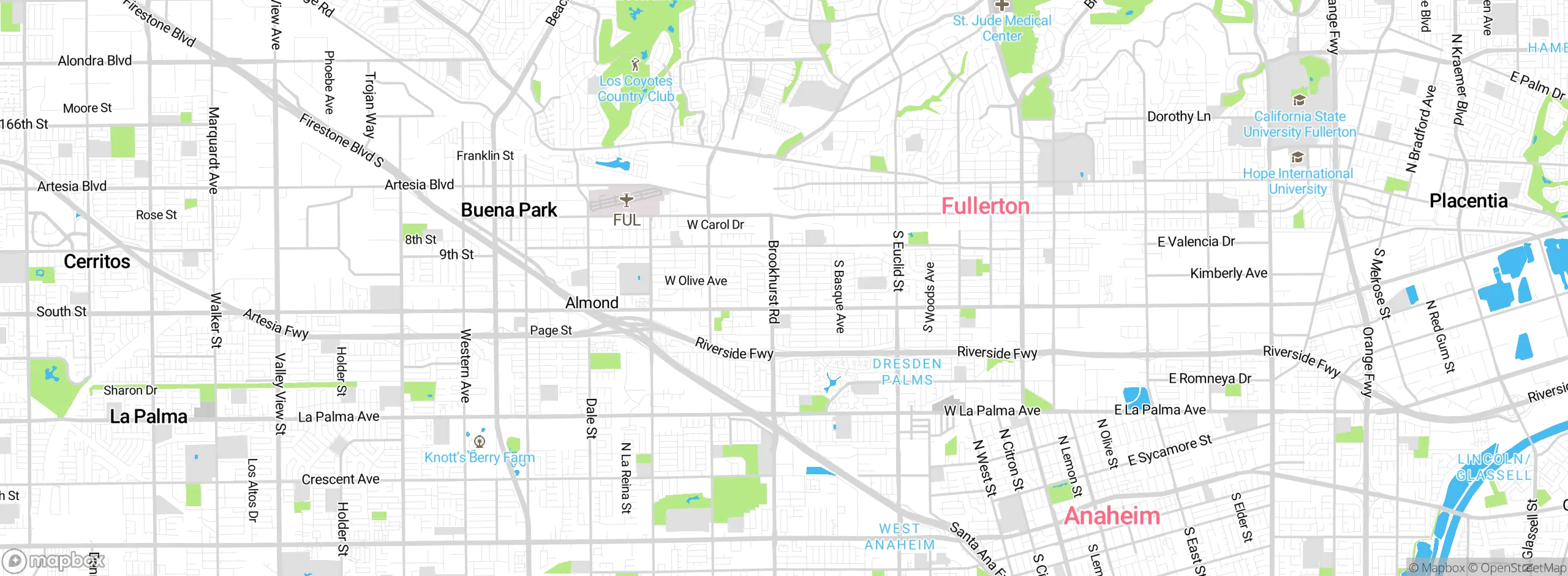 Map showing approximate location