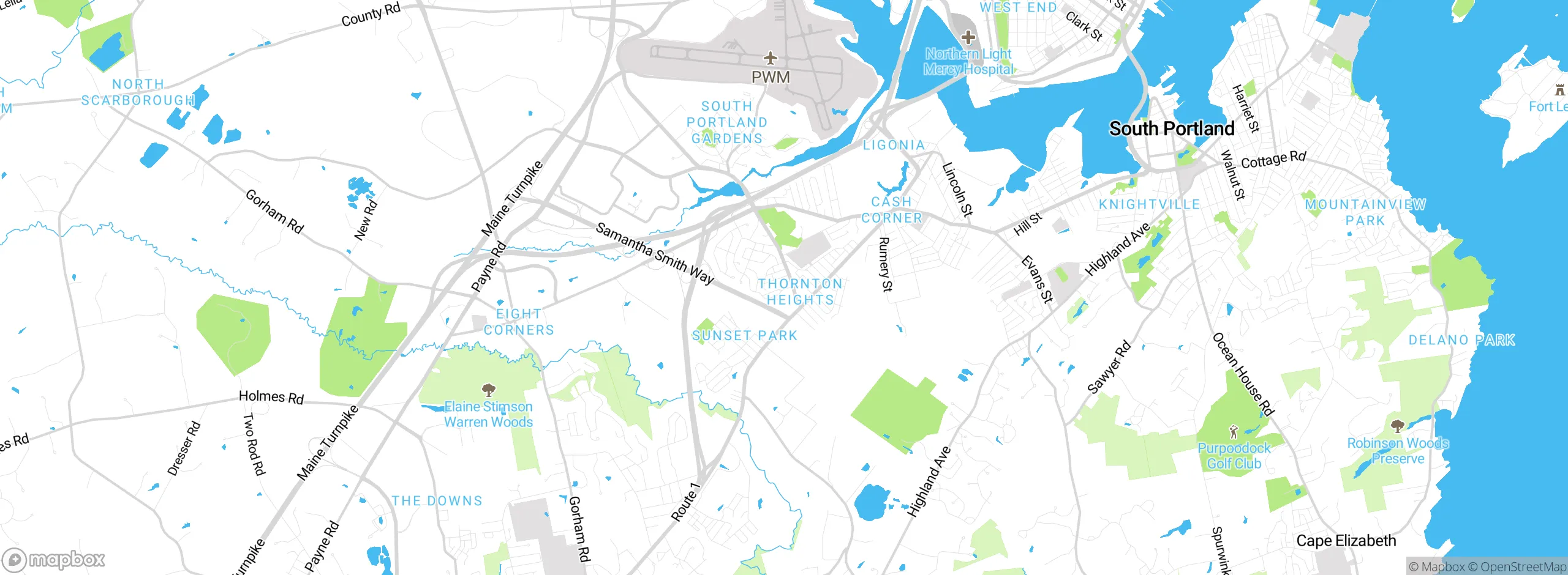 Map showing approximate location