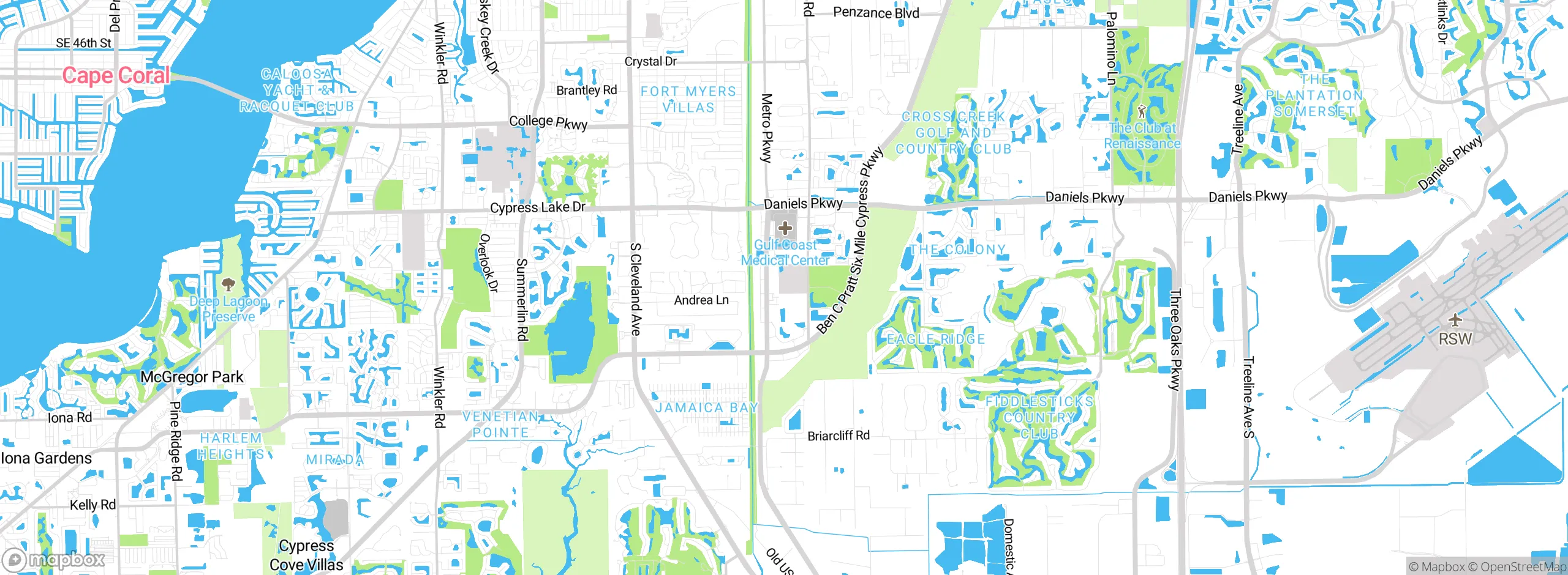 Map showing approximate location