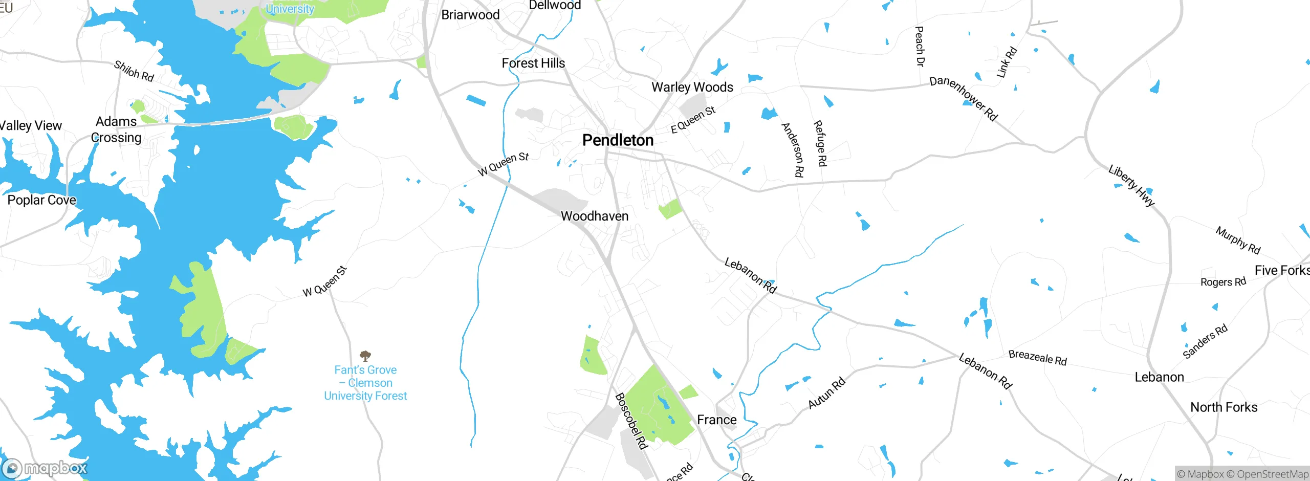 Map showing approximate location