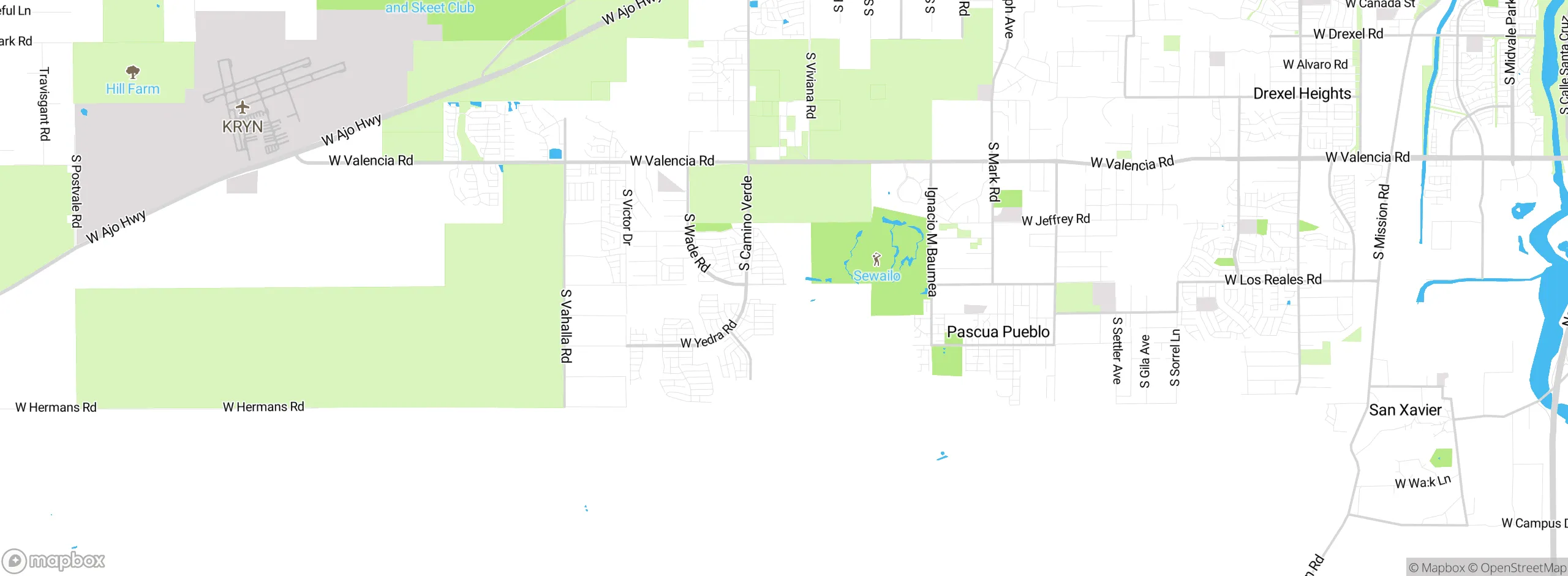 Map showing approximate location