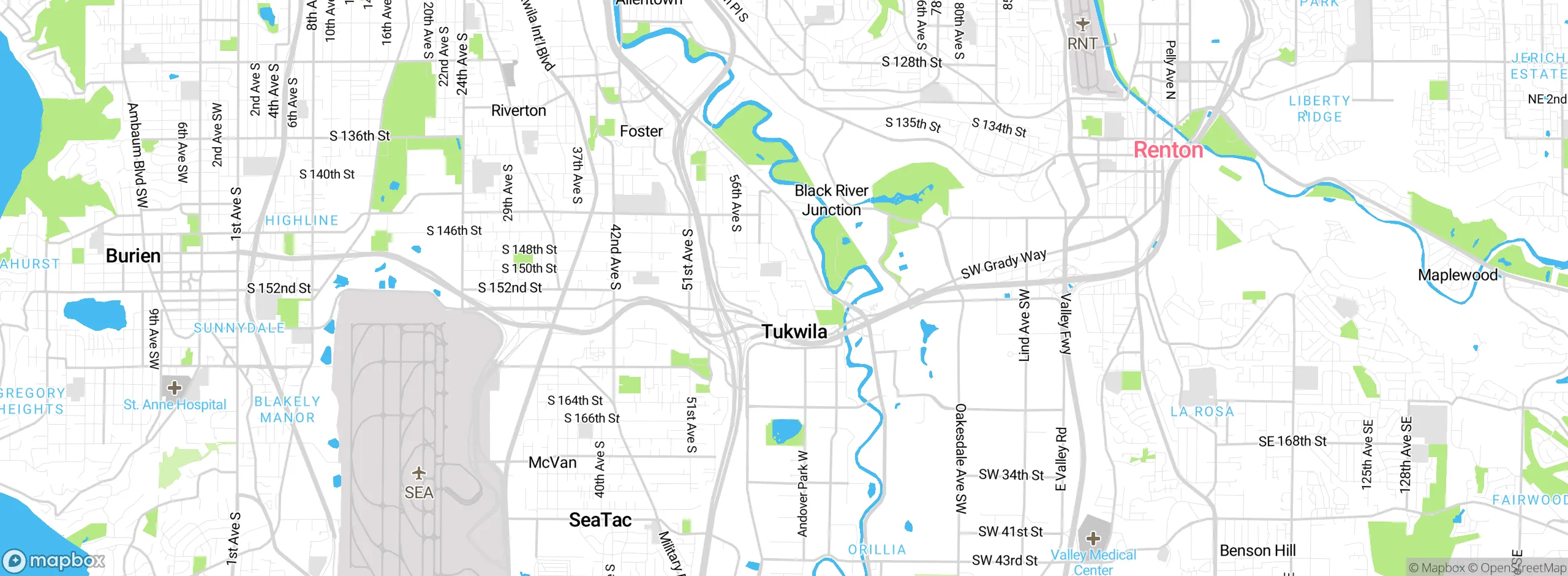 Map showing approximate location
