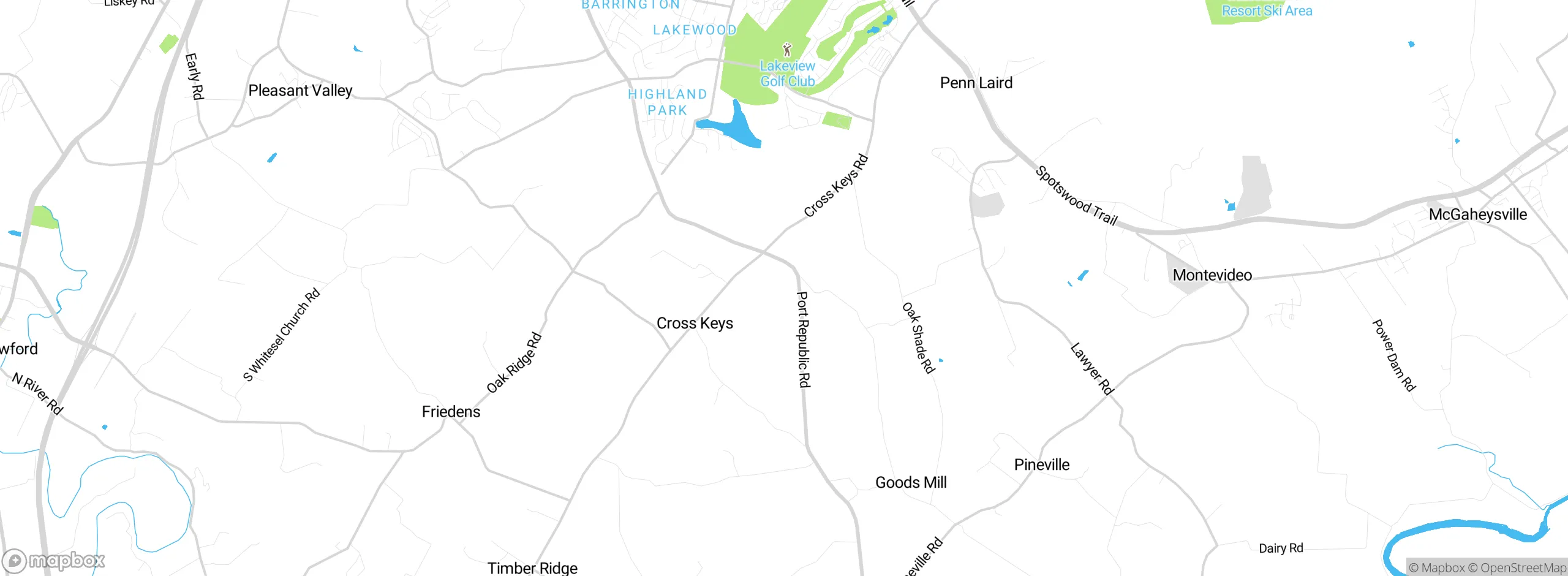 Map showing approximate location