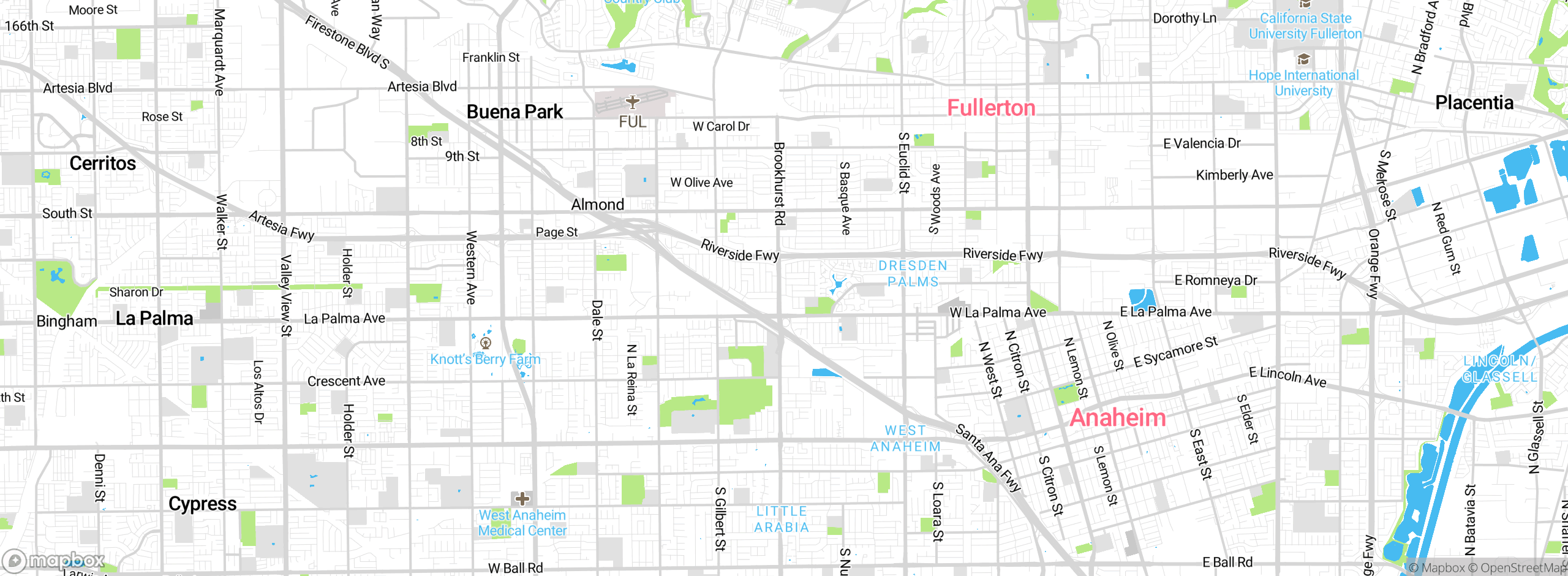 Map showing approximate location