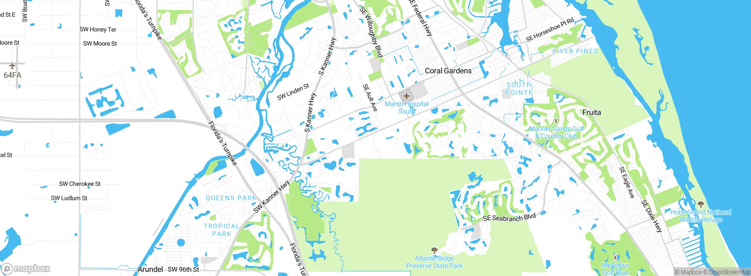 Map showing approximate location