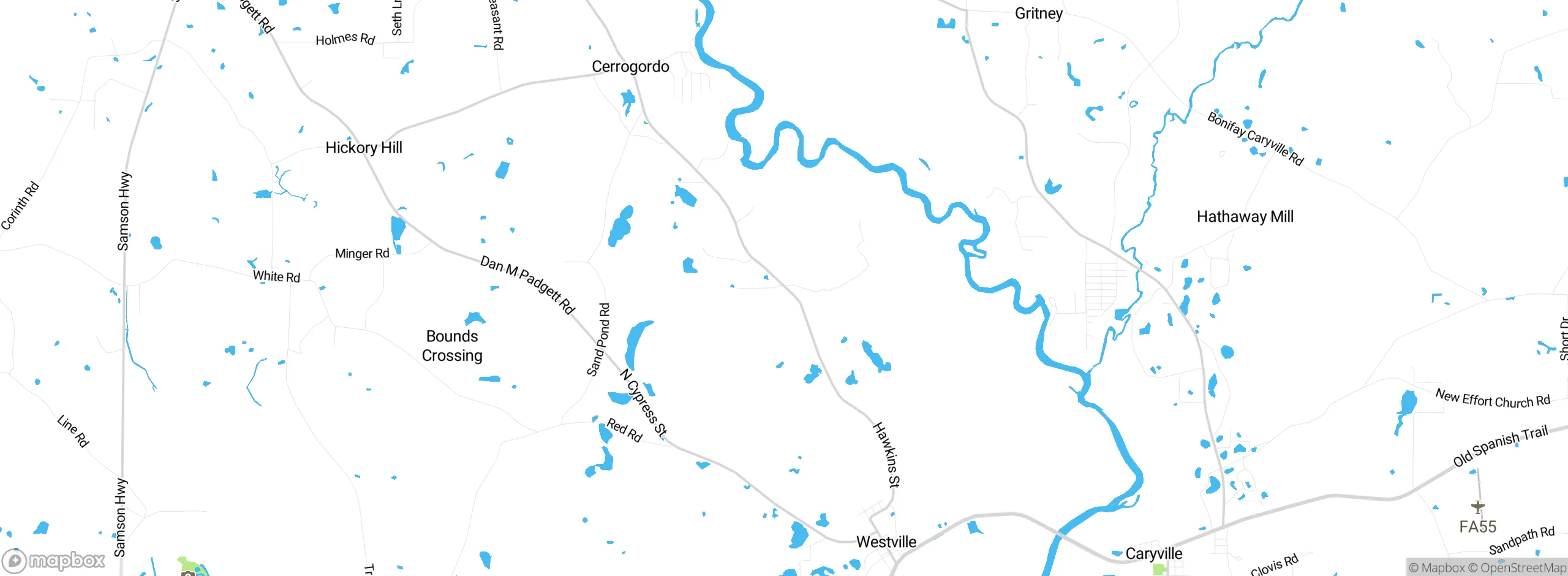 Map showing approximate location
