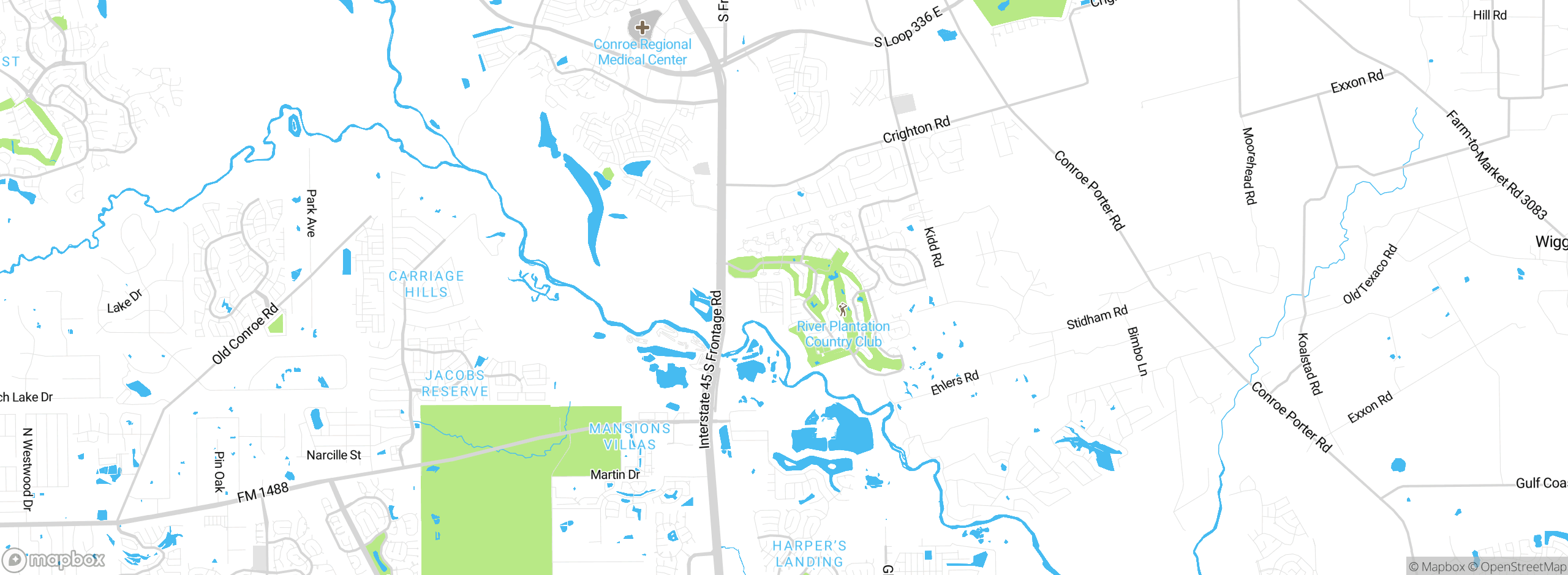 Map showing approximate location