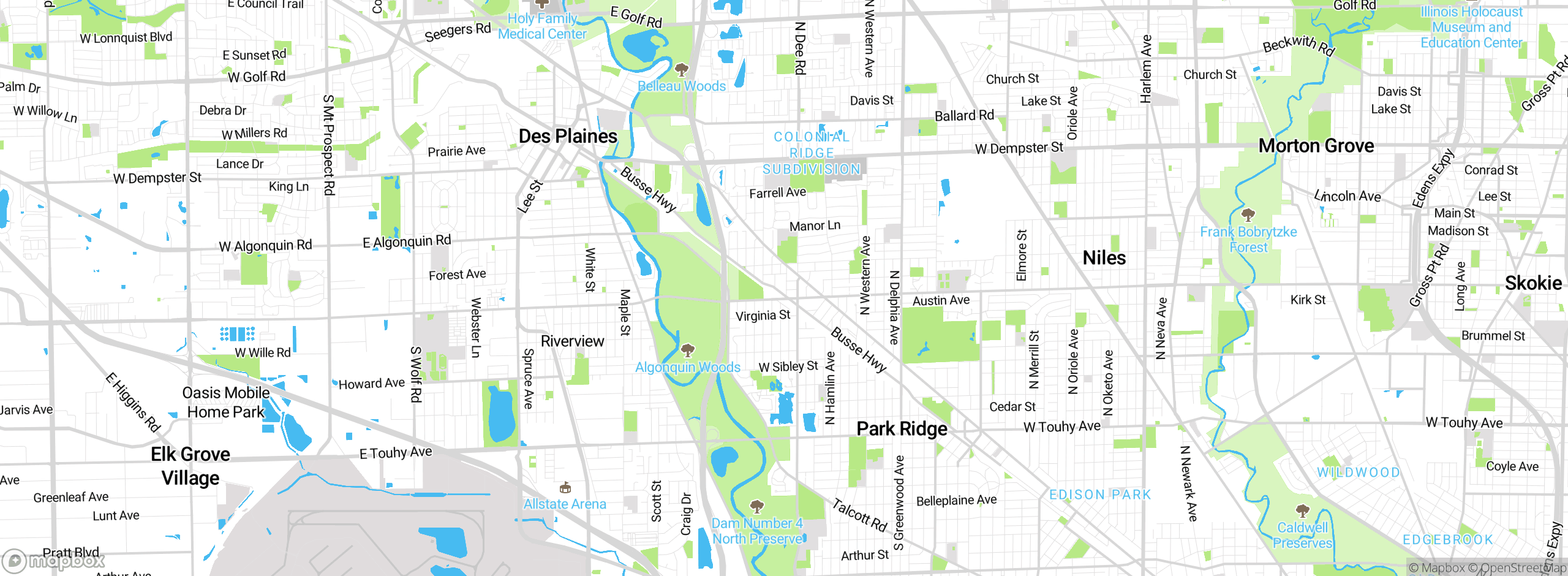 Map showing approximate location