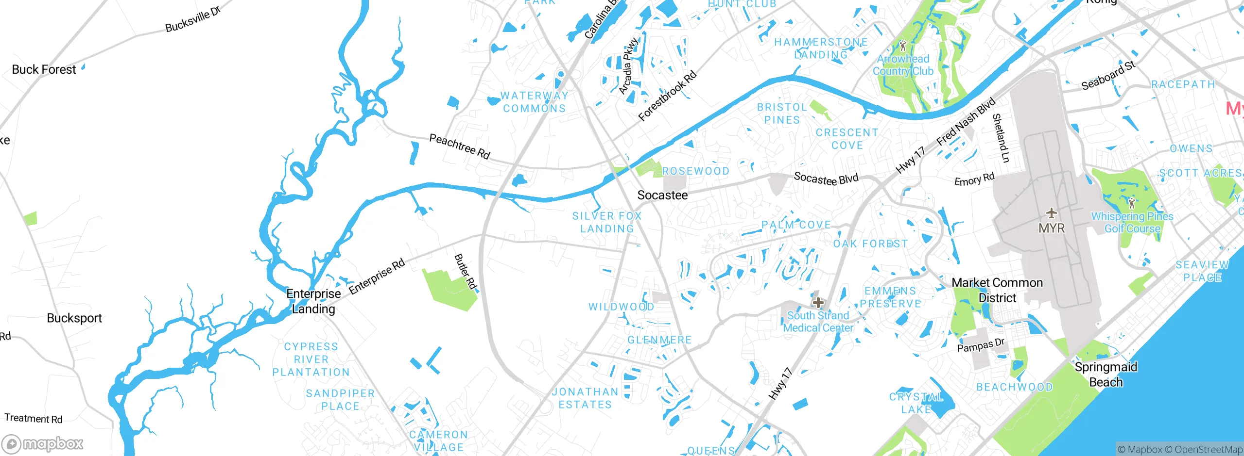 Map showing approximate location