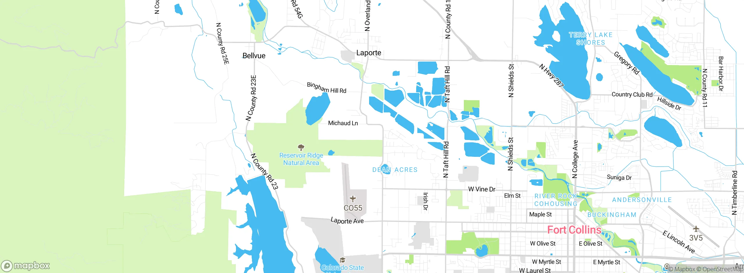 Map showing approximate location