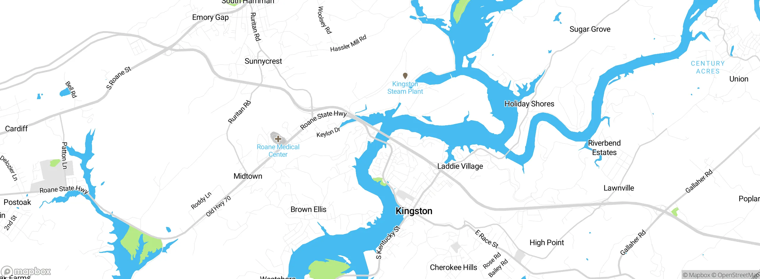 Map showing approximate location